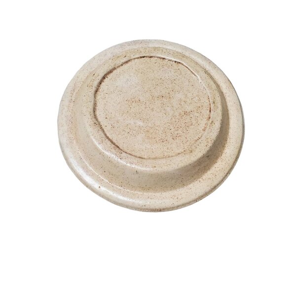 Vintage 10" Wide Ceramic Covered Pie Dish w/ Cherry Shaped Handle / Pie Keeper, - Picture 3 of 6